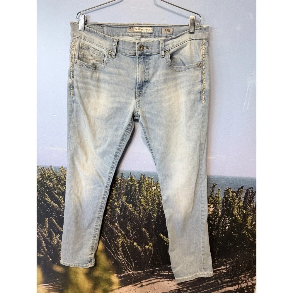 BKE Jeans‎ Mens 36R Light Blue Carter Straight Stretch  Y2K